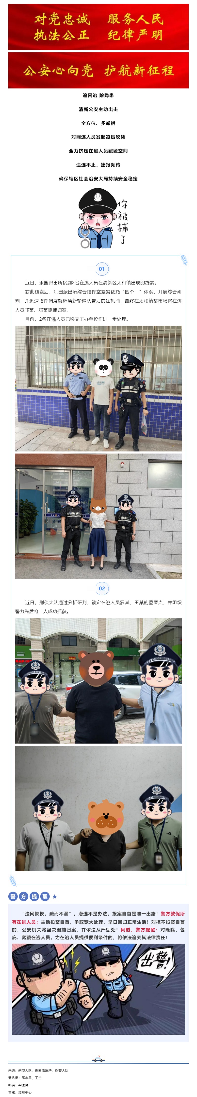 迅雷出击！4名在逃人员落网.jpg